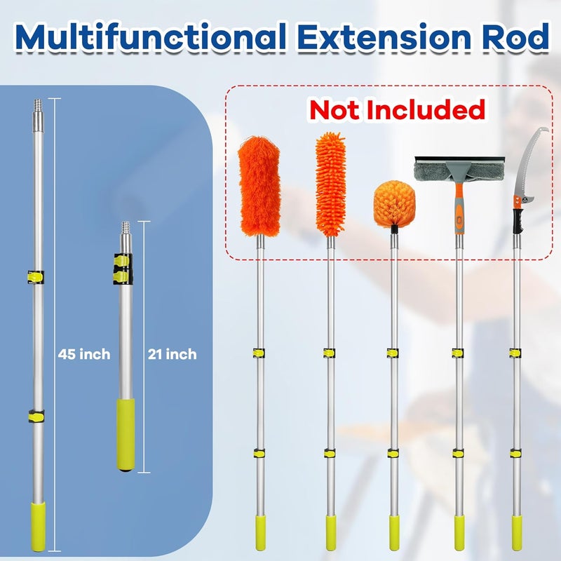 ROTESONNE 28 PCS Paint Roller Kit with Extension Pole, 4" 9" Paint Roller with Tray, Paint Brushes Set for Professional Painting, House Wall Ceiling Painting Supplies for All Latex and Oil Paints & Stains - Image 3